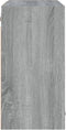 vidaXL - Wandkast - hangend - 80x31x60 - cm - bewerkt - hout - grijs - sonoma - eiken