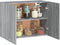 vidaXL - Wandkast - hangend - 80x31x60 - cm - bewerkt - hout - grijs - sonoma - eiken
