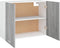 vidaXL - Wandkast - hangend - 80x31x60 - cm - bewerkt - hout - grijs - sonoma - eiken