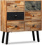 vidaXL - Wandkast - met - 6 - lades - 70x30x76 - cm - massief - gerecycled - teakhout