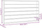 vidaXL - Wandkast - met - 6 - schappen - 100x8,5x55 - cm