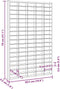 vidaXL - Wandkast - met - 90 - vakken - 50,5x4,5x79 - cm