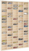 vidaXL - Wandkast - met - 90 - vakken - 50,5x4,5x79 - cm