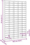 vidaXL - Wandkast - met - 90 - vakken - 50,5x4,5x79 - cm