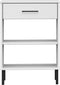 vidaXL - Wandkast - met - metalen - poten - OSLO - massief - grenenhout - wit