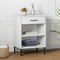 vidaXL - Wandkast - met - metalen - poten - OSLO - massief - grenenhout - wit