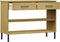 vidaXL - Wandkast - met - metalen - poten - OSLO - massief - grenenhout - bruin