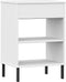 vidaXL - Wandkast - met - metalen - poten - OSLO - massief - grenenhout - wit