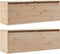 vidaXL - Wandkasten - 2 - st - 100x30x35 - cm - massief - grenenhout