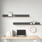 vidaXL - Wandkasten - 2 - st - 110x11x9 - cm - massief - grenenhout - grijs