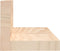 vidaXL - Wandkasten - 2 - st - 110x11x9 - cm - massief - grenenhout