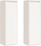 vidaXL - Wandkasten - 2 - st - 30x30x100 - cm - massief - grenenhout - wit