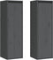 vidaXL - Wandkasten - 2 - st - 30x30x100 - cm - massief - grenenhout - grijs