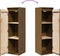 vidaXL - Wandkasten - 2 - st - 30x30x100 - cm - massief - grenenhout - honingbruin