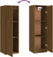 vidaXL - Wandkasten - 2 - st - 30x30x100 - cm - massief - grenenhout - honingbruin