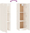 vidaXL - Wandkasten - 2 - st - 30x30x100 - cm - massief - grenenhout - wit