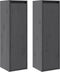 vidaXL - Wandkasten - 2 - st - 30x30x100 - cm - massief - grenenhout - grijs