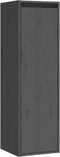 vidaXL - Wandkasten - 2 - st - 30x30x100 - cm - massief - grenenhout - grijs