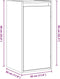 vidaXL - Wandkasten - 2 - st - 30x30x100 - cm - massief - grenenhout - grijs