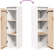 vidaXL - Wandkasten - 2 - st - 30x30x100 - cm - massief - grenenhout - wit