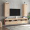 vidaXL - Wandkasten - 2 - st - 30x30x100 - cm - massief - grenenhout