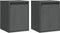 vidaXL - Wandkasten - 2 - st - 30x30x40 - cm - massief - grenenhout - grijs