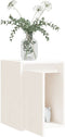 vidaXL - Wandkasten - 2 - st - 30x30x40 - cm - massief - grenenhout - wit