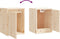 vidaXL - Wandkasten - 2 - st - 30x30x40 - cm - massief - grenenhout