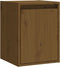 vidaXL - Wandkasten - 2 - st - 30x30x40 - cm - massief - grenenhout - honingbruin