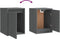 vidaXL - Wandkasten - 2 - st - 30x30x40 - cm - massief - grenenhout - grijs
