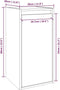 vidaXL - Wandkasten - 2 - st - 30x30x60 - cm - massief - grenenhout - wit