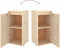 vidaXL - Wandkasten - 2 - st - 30x30x60 - cm - massief - grenenhout