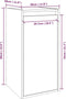 vidaXL - Wandkasten - 2 - st - 30x30x60 - cm - massief - grenenhout - honingbruin