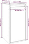 vidaXL - Wandkasten - 2 - st - 30x30x60 - cm - massief - grenenhout - zwart