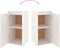 vidaXL - Wandkasten - 2 - st - 30x30x60 - cm - massief - grenenhout - wit