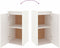 vidaXL - Wandkasten - 2 - st - 30x30x60 - cm - massief - grenenhout - wit