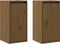 vidaXL - Wandkasten - 2 - st - 30x30x60 - cm - massief - grenenhout - honingbruin