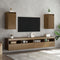vidaXL - Wandkasten - 2 - st - 30x30x60 - cm - massief - grenenhout - honingbruin