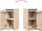 vidaXL - Wandkasten - 2 - st - 30x30x60 - cm - massief - grenenhout