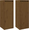 vidaXL - Wandkasten - 2 - st - 30x30x80 - cm - massief - grenenhout - honingbruin