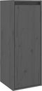 vidaXL - Wandkasten - 2 - st - 30x30x80 - cm - massief - grenenhout - grijs