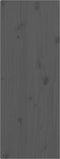 vidaXL - Wandkasten - 2 - st - 30x30x80 - cm - massief - grenenhout - grijs