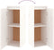 vidaXL - Wandkasten - 2 - st - 30x30x80 - cm - massief - grenenhout - wit