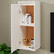 vidaXL - Wandkasten - 2 - st - 30x30x80 - cm - massief - grenenhout - wit