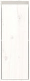 vidaXL - Wandkasten - 2 - st - 30x30x80 - cm - massief - grenenhout - wit