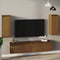 vidaXL - Wandkasten - 2 - st - 30x30x80 - cm - massief - grenenhout - honingbruin