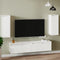 vidaXL - Wandkasten - 2 - st - 30x30x80 - cm - massief - grenenhout - wit