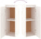 vidaXL - Wandkasten - 2 - st - 30x30x80 - cm - massief - grenenhout - wit