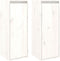 vidaXL - Wandkasten - 2 - st - 30x30x80 - cm - massief - grenenhout - wit