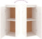 vidaXL - Wandkasten - 2 - st - 30x30x80 - cm - massief - grenenhout - wit